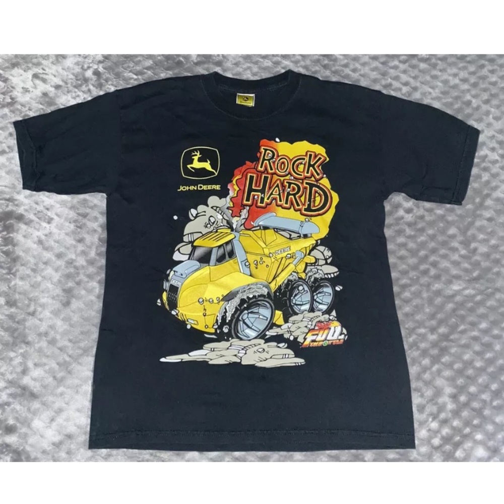 Kids 14/16 John Deere Rock Hard Dumptruck T-Shirt
